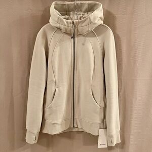 Lululemon Scuba Full-Zip Hoodie Bone Size12 NWT
